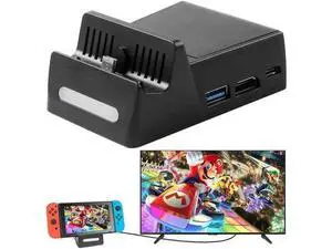 Werleo Switch TV Dock Atuten Mini Portable Conversion Base for N-Switch Charging Stand for Nintendo Switch with HDMI and USB 3.0 Port, Replacement for Nintendo Switch Dock Werleo Switch TV Dock Atuten Mini Portable Conversion Base for N-Switch Charging Stand for Nintendo Switch with HDMI and USB 3.0 Port, Replacement for Nintendo Switch Dock