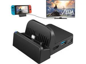Werleo Switch TV Dock Portable Charging Stand for Nintendo Switch Compact Switch to HDMI Adapter Mini Switch Docking Station with Extra USB 3.0 Port Replacement Charging Dock for Nintendo Switch Werleo Switch TV Dock Portable Charging Stand for Nintendo Switch Compact Switch to HDMI Adapter Mini Switch Docking Station with Extra USB 3.0 Port Replacement Charging Dock for Nintendo Switch