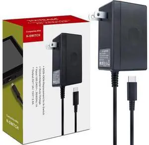 AC Adapter Charger for Nintendo Switch, Switch Charger AC Adapter Power Supply 15V 2.6A Fast Charging Kit for Switch Dock / Switch Lite and Pro Controller (Support TV Mode) AC Adapter Charger for Nintendo Switch, Switch Charger AC Adapter Power Supply 15V 2.6A Fast Charging Kit for Switch Dock / Switch Lite and Pro Controller (Support TV Mode)
