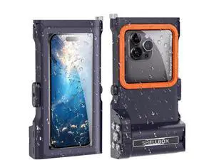 Universal Waterproof Phone Case for Snorkeling Diving Swimming Surfing Scuba Bluetooth Control for Phone16/15/14 Pro Max Samsung Galaxy S25/S24/S23 Ultra up to 6.9" Blue Universal Waterproof Phone Case for Snorkeling Diving Swimming Surfing Scuba Bluetooth Control for Phone16/15/14 Pro Max Samsung Galaxy S25/S24/S23 Ultra up to 6.9" Blue
