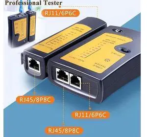 Network Tool Kit Set of 17 Ethernet Cable Crimper Punch Down Tool RJ45 Crimp Tool Kit 8P8C 4P4C 6P6C Connectors RJ45 RJ11 Lan Cat5 Cat6 Cable Tester Network Tool Kit Set of 17 Ethernet Cable Crimper Punch Down Tool RJ45 Crimp Tool Kit 8P8C 4P4C 6P6C Connectors RJ45 RJ11 Lan Cat5 Cat6 Cable Tester