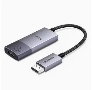DP1.4 to HDMI 2.1 adapter 8K HD 144hz desktop computer graphics card External TV projector Expanded display video 4k connection converter 25CM DP1.4 to HDMI 2.1 adapter 8K HD 144hz desktop computer graphics card External TV projector Expanded display video 4k connection converter 25CM
