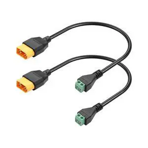 2PCS XT60 Male to 2pin Terminal Converter Adapter 2PCS XT60 Male to 2pin Terminal Converter Adapter