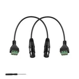 XLR Cable 3 Pin XLR Female to 3 Pin Terminal Converter Adapter Cable for Speakers,Microphone,Sound Equipments,Live Performance & Recording(33cm) XLR Cable 3 Pin XLR Female to 3 Pin Terminal Converter Adapter Cable for Speakers,Microphone,Sound Equipments,Live Performance & Recording(33cm)
