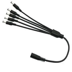 DC 5.5mm x 2.1mm Splitter Cable, 1 Female to 5 Male DC Splitter Adapter 12V DC Power Extension Cable for LED Strip Light, CCTV Security Camera 0.7m (1 to 5 Way) DC 5.5mm x 2.1mm Splitter Cable, 1 Female to 5 Male DC Splitter Adapter 12V DC Power Extension Cable for LED Strip Light, CCTV Security Camera 0.7m (1 to 5 Way)
