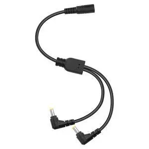 DC5525 Y-Splitter Cable 18AWG DC 5.5mm X 2.5mm Straight Female to Double Right Angle 90 Degree DC 5.5mm X 2.5mm Male Extension Power Cable for Cameras,Laptops,Routers,etc(27.5Inch) DC5525 Y-Splitter Cable 18AWG DC 5.5mm X 2.5mm Straight Female to Double Right Angle 90 Degree DC 5.5mm X 2.5mm Male Extension Power Cable for Cameras,Laptops,Routers,etc(27.5Inch)