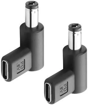 2PCS USB C to DC 9V Adapter Type C USB-C Female to DC 9V 5.5x2.1mm Plug Adapter PD Emulator Trigger 90 Degree Angled (9V) 2PCS USB C to DC 9V Adapter Type C USB-C Female to DC 9V 5.5x2.1mm Plug Adapter PD Emulator Trigger 90 Degree Angled (9V)