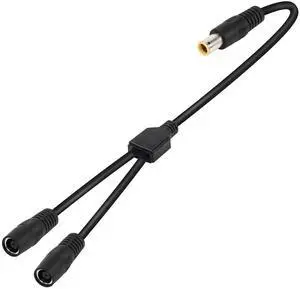 DC7909 Y Splitter Adapter Cable 14AWG DC 8mm 1 Male to 2 Female Power Cord for Portable Power Station, Solar Panel, Solar Power Bank,etc(60CM 2FT) Black DC7909 Y Splitter Adapter Cable 14AWG DC 8mm 1 Male to 2 Female Power Cord for Portable Power Station, Solar Panel, Solar Power Bank,etc(60CM 2FT) Black