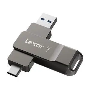 D40E 64GB Dual USB 3.2 Gen 1 Type-C Jump Drive, USB-C Flash Metal Housing Swivel Design Thumb Drive(Titanium Grey) D40E 64GB Dual USB 3.2 Gen 1 Type-C Jump Drive, USB-C Flash Metal Housing Swivel Design Thumb Drive(Titanium Grey)