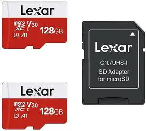 E-Series 128GB Micro SD Card 2 Pack, microSDXC UHS-I Flash Memory Card with Adapter, 100MB/s, C10, U3, A1, V30, Full HD, 4K UHD, High Speed TF Card E-Series 128GB Micro SD Card 2 Pack, microSDXC UHS-I Flash Memory Card with Adapter, 100MB/s, C10, U3, A1, V30, Full HD, 4K UHD, High Speed TF Card