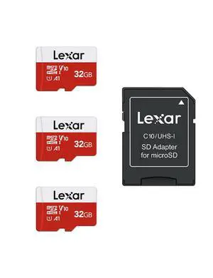 32GB Micro SD Card 3 Pack, microSDHC UHS-I Flash Memory Card with Adapter - Up to 100MB/s, U1, Class10, V10, A1, High Speed TF Card (3 microSD Cards + 1 Adapter) 32GB Micro SD Card 3 Pack, microSDHC UHS-I Flash Memory Card with Adapter - Up to 100MB/s, U1, Class10, V10, A1, High Speed TF Card (3 microSD Cards + 1 Adapter)