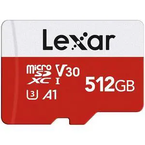E-Series 512GB Micro SD Card, microSDXC UHS-I Flash Memory Card with Adapter, 100MB/s, C10, U3, A1, V30, Full HD, 4K UHD, High Speed TF Card E-Series 512GB Micro SD Card, microSDXC UHS-I Flash Memory Card with Adapter, 100MB/s, C10, U3, A1, V30, Full HD, 4K UHD, High Speed TF Card