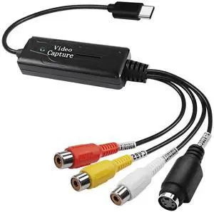 RCA AV to USB C Converter - 1 Channel AV NTSC PAL Video S Video/Composite to USB Converter for Mobile Phone/PC RCA AV to USB C Converter - 1 Channel AV NTSC PAL Video S Video/Composite to USB Converter for Mobile Phone/PC