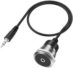 3.5mm TRS Panel Mount Audio Cable 1/8" TRS to Threaded Round 3.5mm Jack Female to Male Headphone Extension Cable Embedded Fixed AUX Audio Adapter for Laptop Microphones - 50CM/1.64FT (Male) 3.5mm TRS Panel Mount Audio Cable 1/8" TRS to Threaded Round 3.5mm Jack Female to Male Headphone Extension Cable Embedded Fixed AUX Audio Adapter for Laptop Microphones - 50CM/1.64FT (Male)
