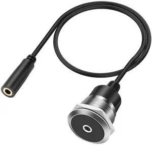 3.5mm TRS Panel Mount Audio Cable 1/8" TRS to Threaded Round 3.5mm Jack Female to Female Headphone Extension Cable Embedded Fixed AUX Audio Adapter for Laptop Microphones - 50CM/1.64FT 3.5mm TRS Panel Mount Audio Cable 1/8" TRS to Threaded Round 3.5mm Jack Female to Female Headphone Extension Cable Embedded Fixed AUX Audio Adapter for Laptop Microphones - 50CM/1.64FT