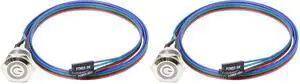 Chassis Switch Host Metal Button, Computer Case LED Power Button ATX Supply On/Off for DIY Computer - 60cm, 16mm (Pack of 2) Chassis Switch Host Metal Button, Computer Case LED Power Button ATX Supply On/Off for DIY Computer - 60cm, 16mm (Pack of 2)