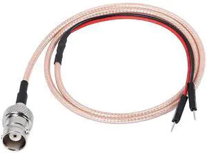 BNC Female to Dupont Male Wire Test Leads Cable Connector Adapter Extension Wire (Red+Black)-1 pcs (Female to Male) BNC Female to Dupont Male Wire Test Leads Cable Connector Adapter Extension Wire (Red+Black)-1 pcs (Female to Male)