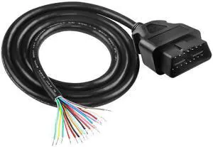 OBD OBD2 Extension Cable Pigtail Wire OBD-II 16 Pin Male Connector Open End Bare Wire Diagnostic Cord for Vehicle DIY -1M/3.28FT OBD OBD2 Extension Cable Pigtail Wire OBD-II 16 Pin Male Connector Open End Bare Wire Diagnostic Cord for Vehicle DIY -1M/3.28FT