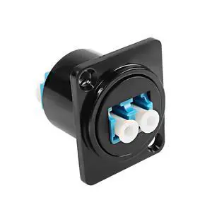LC Fiber Optic Panel Mount Adapter Connector D-Type LC Female to Female Coupler Single-Mode Multimode Module Socket for Fiber Optic Network LAN Patch Panel LC Fiber Optic Panel Mount Adapter Connector D-Type LC Female to Female Coupler Single-Mode Multimode Module Socket for Fiber Optic Network LAN Patch Panel