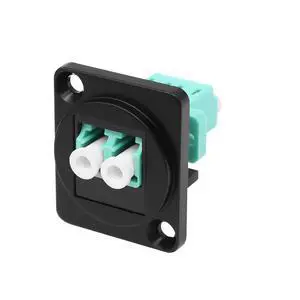 LC to LC OM3 Fiber Optic Panel Mount Adapter Connector D-Type LC Female to Female Keystone Coupler Duplex Multimode Socket for Fiber Optic Network LAN Patch Panel OM1 OM2 Compatible - 1PCS LC to LC OM3 Fiber Optic Panel Mount Adapter Connector D-Type LC Female to Female Keystone Coupler Duplex Multimode Socket for Fiber Optic Network LAN Patch Panel OM1 OM2 Compatible - 1PCS