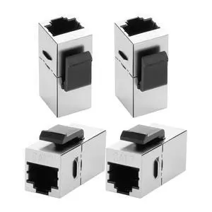 Cat7 Keystone Jack Coupler RJ45 Female to Female Keystone Jack Shielded Connecter Inline for Wall Plate 8P8C Cat7 Modular Ethernet Coupler Connector for Cat7/Cat6/Cat6A/Cat5e/Cat5-4PCS Cat7 Keystone Jack Coupler RJ45 Female to Female Keystone Jack Shielded Connecter Inline for Wall Plate 8P8C Cat7 Modular Ethernet Coupler Connector for Cat7/Cat6/Cat6A/Cat5e/Cat5-4PCS
