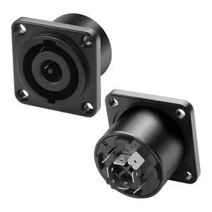 D-Type 8 Pole Speakon Panel Mount Connector NL8MPR 8 Pin Speakon Female Audio Jack Socket Adapter with Twist Lock for NL8FC NL8FX NLT8X Series -2 PCS D-Type 8 Pole Speakon Panel Mount Connector NL8MPR 8 Pin Speakon Female Audio Jack Socket Adapter with Twist Lock for NL8FC NL8FX NLT8X Series -2 PCS