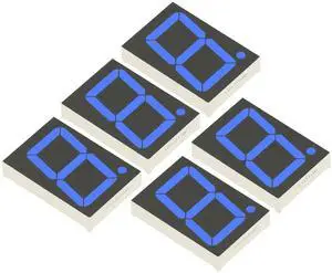 5 PCS 1.8 inch 1 Digital Blue Led Display Digital Tube 7 Segment Common Cathode 5 PCS 1.8 inch 1 Digital Blue Led Display Digital Tube 7 Segment Common Cathode