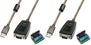 DTECH USB to RS485 Adapter RS422 Cable Serial Port with CP2102 Chip Terminal Board LED Lights Ferrite Core for Windows 11 10 8 7 XP Mac (1.5 Feet) (Pack of 2) DTECH USB to RS485 Adapter RS422 Cable Serial Port with CP2102 Chip Terminal Board LED Lights Ferrite Core for Windows 11 10 8 7 XP Mac (1.5 Feet) (Pack of 2)