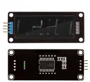 0.56-inch TM1637 LED Display Clock Module, 4-Digit 7-Segment Digital Tube Clock Dual-Point Module, 2-pin Digital I/O Converter 0.56-inch TM1637 LED Display Clock Module, 4-Digit 7-Segment Digital Tube Clock Dual-Point Module, 2-pin Digital I/O Converter