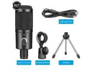 Condenser Recording Microphones For Laptop Windows Cardioid Studio Recording For YouTube Video Chatting Podcast Condenser Recording Microphones For Laptop Windows Cardioid Studio Recording For YouTube Video Chatting Podcast