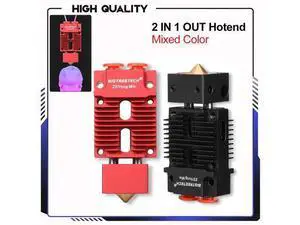 2 IN 1 OUT Hotend mixed Color 3D Printer Parts J-head Hotend 12V/24V 1.75mm for Titan MK8 Extruder upgrade kit 2 IN 1 OUT Hotend mixed Color 3D Printer Parts J-head Hotend 12V/24V 1.75mm for Titan MK8 Extruder upgrade kit