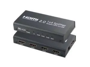 2.0 Splitter 4 Way 4K@60Hz YUV 4:4:4 HDR 1 In 4 Out HDMI Distribution Switcher For Xbox One PS4 Blu-ray Player HDTV 2.0 Splitter 4 Way 4K@60Hz YUV 4:4:4 HDR 1 In 4 Out HDMI Distribution Switcher For Xbox One PS4 Blu-ray Player HDTV