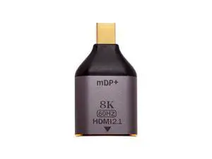 Mini DP DisplayPort 1.4 Source Male to HDTV 2.0 Display 8K 60hz UHD 4K Female Monitor Connector Adapter Mini DP DisplayPort 1.4 Source Male to HDTV 2.0 Display 8K 60hz UHD 4K Female Monitor Connector Adapter