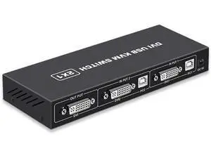 Switch 2-port DVI Screen Splitter 2 In 1 Out Adapter for Keyboard and Mouse Printer Computer Shared Switcher Hub Switch 2-port DVI Screen Splitter 2 In 1 Out Adapter for Keyboard and Mouse Printer Computer Shared Switcher Hub