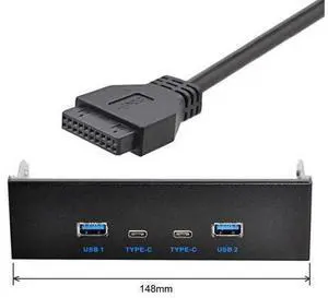 & USB 3.0 HUB 4 Ports Front Panel to Motherboard 20Pin Connector Cable for 5.25" CD-ROM Bay & USB 3.0 HUB 4 Ports Front Panel to Motherboard 20Pin Connector Cable for 5.25" CD-ROM Bay