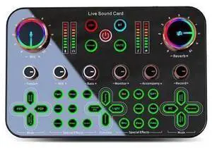 600 Sound Card Professional Live Broadcast Equipment Audio Sound Card Mixer Mobile Phone Computer Universal 600 Sound Card Professional Live Broadcast Equipment Audio Sound Card Mixer Mobile Phone Computer Universal