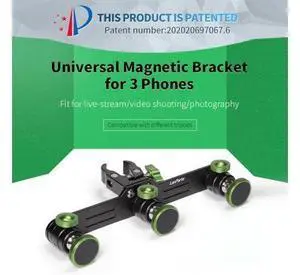 Mobile Phone Mount Holder w/ Crab Clamp For Tripod 3 Phones Mobile Phone Mount Holder w/ Crab Clamp For Tripod 3 Phones