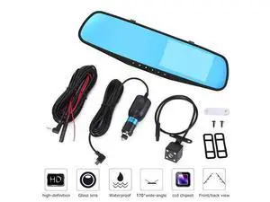 1080P Car Rear View Dash Camera Reversing Mirror Front And Rear DVR Recorder 1080P Car Rear View Dash Camera Reversing Mirror Front And Rear DVR Recorder