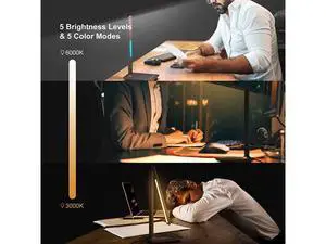 Corn Desk Lamp, LED Desk Lamp with Wireless Charger, USB Charging Port, Table Lamp with Clock, Alarm, Date, Temperature, Office Lamp, Desk Lamps for Home Office,Brown Corn Desk Lamp, LED Desk Lamp with Wireless Charger, USB Charging Port, Table Lamp with Clock, Alarm, Date, Temperature, Office Lamp, Desk Lamps for Home Office,Brown