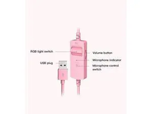 Edifier HECATE G2 Pink Cat Ear Gaming Headset USB Headphones with Mic, RGB Lighting for PC, PS4, PS5 with THX 7.1 Surround Sound, 50mm Drivers Edifier HECATE G2 Pink Cat Ear Gaming Headset USB Headphones with Mic, RGB Lighting for PC, PS4, PS5 with THX 7.1 Surround Sound, 50mm Drivers
