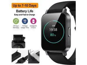 Eurans Smart Watch 41mm, Full Touchscreen Smartwatch, Fitness Tracker with Heart Rate Monitor & SpO2, IP68 Waterproof Pedometer Watch for Women Men Compatible with iOS & Android Phones Eurans Smart Watch 41mm, Full Touchscreen Smartwatch, Fitness Tracker with Heart Rate Monitor & SpO2, IP68 Waterproof Pedometer Watch for Women Men Compatible with iOS & Android Phones