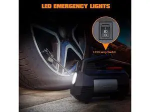 HAUSBELL Portable Car Air Compressor, 2022 Product Upgraded Fully, Continuously Inflate 4 Tires, 12V DC Car Tire Air Pump, 150 PSI with Emergency LED Light, for Car Motorcycle Bicycle (Black) HAUSBELL Portable Car Air Compressor, 2022 Product Upgraded Fully, Continuously Inflate 4 Tires, 12V DC Car Tire Air Pump, 150 PSI with Emergency LED Light, for Car Motorcycle Bicycle (Black)