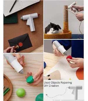 Cordless Hot Glue Gun, 10 Glue Sticks, 30S Heating Fast, USB Rechargeable Melt Glue Gun, Smart-Power-off Glue Gun, Perfect for Crafts, DIY Arts, Quick Home Repairs Cordless Hot Glue Gun, 10 Glue Sticks, 30S Heating Fast, USB Rechargeable Melt Glue Gun, Smart-Power-off Glue Gun, Perfect for Crafts, DIY Arts, Quick Home Repairs