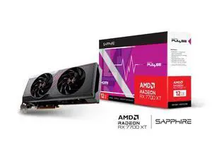 SAPPHIRE PULSE Radeon RX 7700 XT 12GB GDDR6 PCI Express 4.0 x16 Graphics Card 11335-04-20G SAPPHIRE PULSE Radeon RX 7700 XT 12GB GDDR6 PCI Express 4.0 x16 Graphics Card 11335-04-20G
