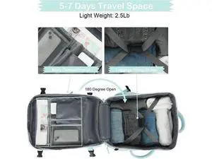 Corn Extra Large Travel Backpack for Women as Person Item Flight Approved, 40L Carry On Backpack, 17 Inch Laptop Backpack, Waterproof Backpack, Hiking Backpack, Casual Bag Backpack(Mint Green) Corn Extra Large Travel Backpack for Women as Person Item Flight Approved, 40L Carry On Backpack, 17 Inch Laptop Backpack, Waterproof Backpack, Hiking Backpack, Casual Bag Backpack(Mint Green)