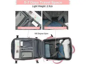 Corn Extra Large Travel Backpack for Women as Person Item Flight Approved, 40L Carry On Backpack, 17 Inch Laptop Backpack, Waterproof Backpack, Hiking Backpack, Casual Bag Backpack(Pink) Corn Extra Large Travel Backpack for Women as Person Item Flight Approved, 40L Carry On Backpack, 17 Inch Laptop Backpack, Waterproof Backpack, Hiking Backpack, Casual Bag Backpack(Pink)