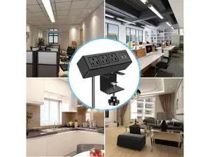 Corn 3 Outlet Desk Clamp Power Strip, Desktop Power Strip with USB Ports, Desk Mount USB Charging Power Station, on Desk Edge Power Outlet 125V 12A 1500W, 6FT Desk Outlet Strip. Corn 3 Outlet Desk Clamp Power Strip, Desktop Power Strip with USB Ports, Desk Mount USB Charging Power Station, on Desk Edge Power Outlet 125V 12A 1500W, 6FT Desk Outlet Strip.
