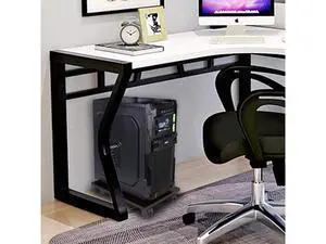 Computer Tower Stand CPU Holder Stand with 4 Mute Caster Wheels Bamboo Desktop Floor Stand (Brown) Computer Tower Stand CPU Holder Stand with 4 Mute Caster Wheels Bamboo Desktop Floor Stand (Brown)