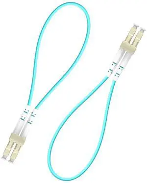 2pack LC to LC OM3 10Gb Multimode Fiber Optic Loopback, Durable Pull Ring Design for Network Testing and Maintenance 2pack LC to LC OM3 10Gb Multimode Fiber Optic Loopback, Durable Pull Ring Design for Network Testing and Maintenance
