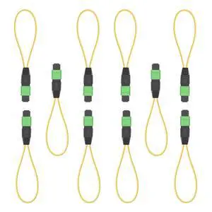 10pack MPO/APC 12-Core Single Mode Fiber Loopback, Pull Ring Design for High-Precision Network Testing and Maintenance 10pack MPO/APC 12-Core Single Mode Fiber Loopback, Pull Ring Design for High-Precision Network Testing and Maintenance